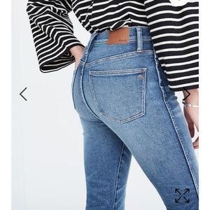 Madewell 10" High Rise Skinny Jeans Size 27 GUC